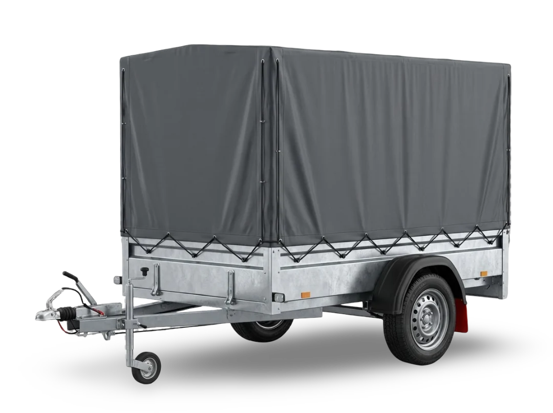 Тентований причіп 2,02x1,14x1,15 m (631 kg вантажопідйомність)