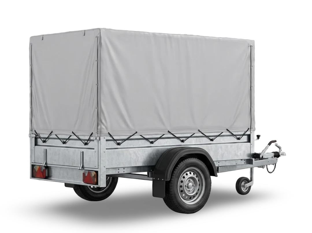 Planenanhänger 2,36x1,29x1,10 m (615 kg Nutzlast)